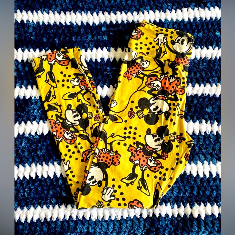 LuLaRoe OS Vintage Minnie Mouse Disney Leggings